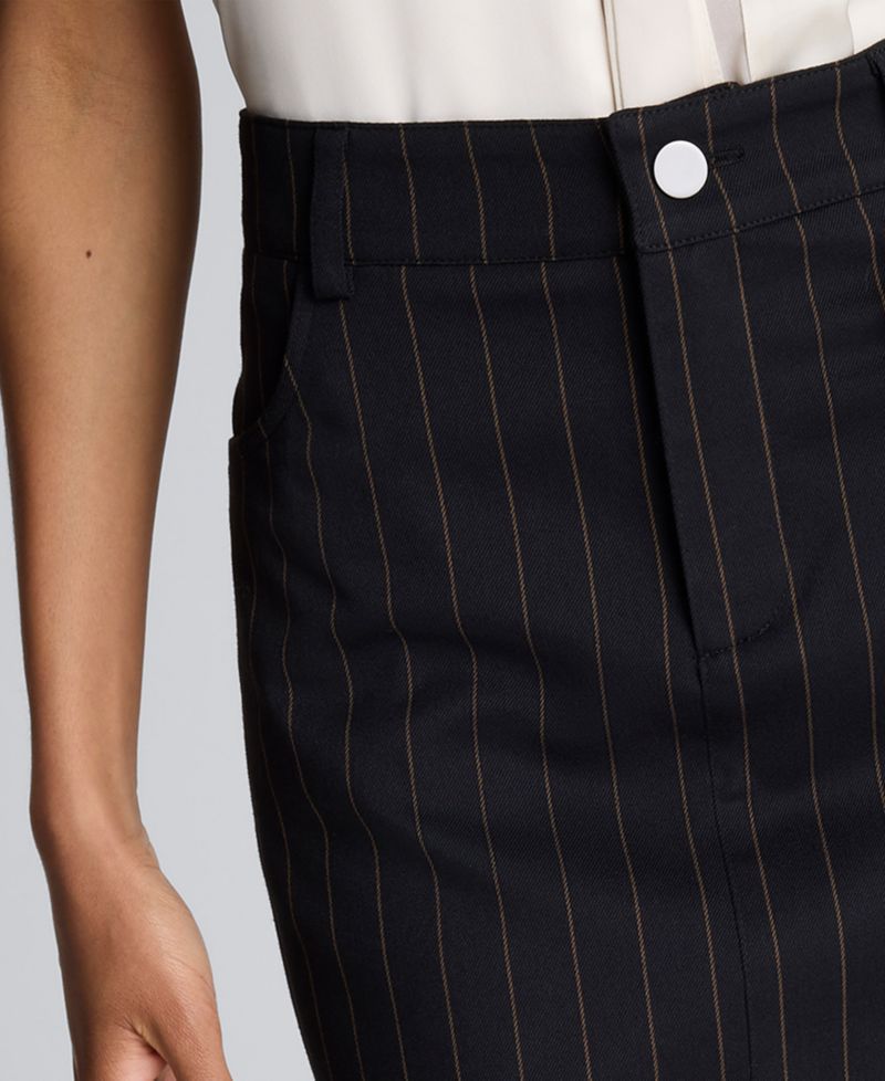 Women's Fly Front Zip Mini Skirt
