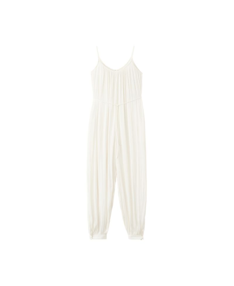 Women's Wide-Leg Sleeveless V-Neck Jumpsuit