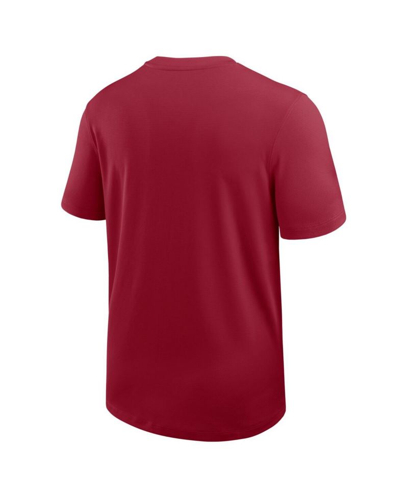 Men's Cardinal Stanford Cardinal 2025 Sideline UV Performance Coach T-Shirt