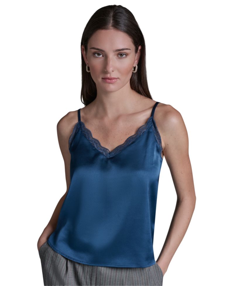 Women's Lace Sleeveless V-Neck Cami Blouse