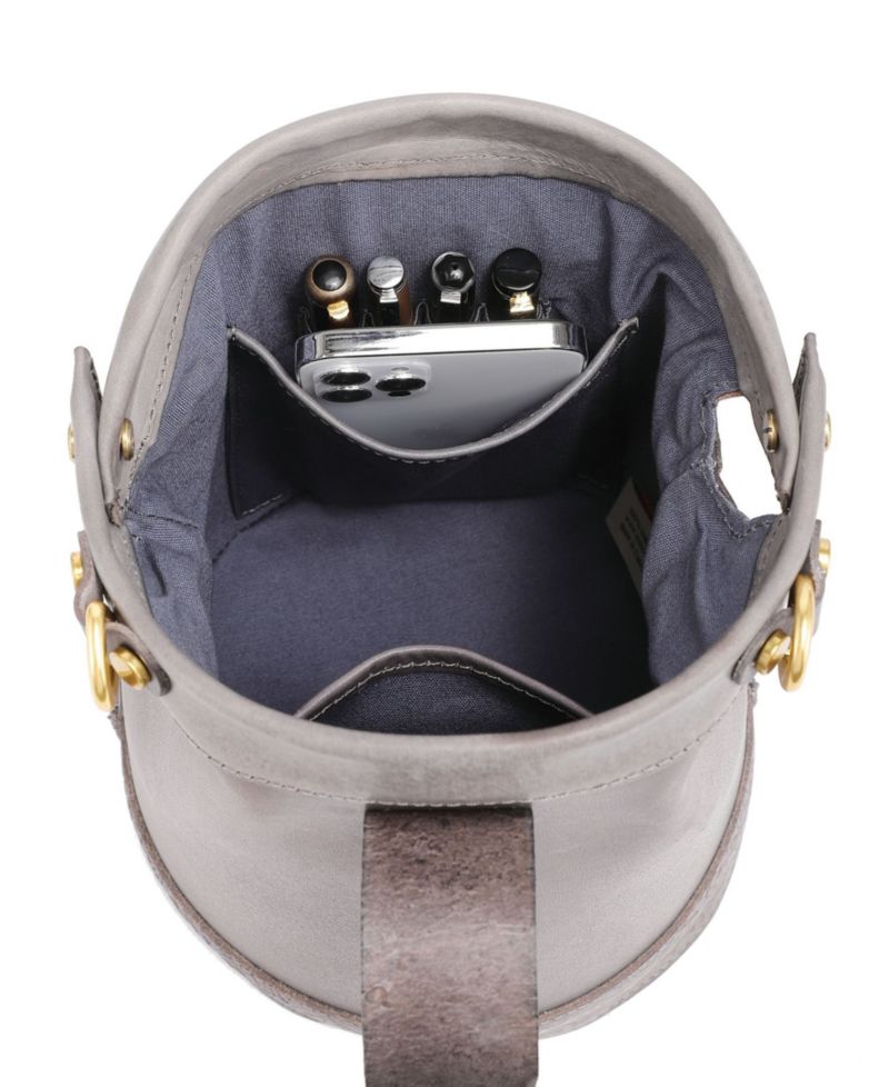 Doctor Mini Leather Bucket Crossbody Bag