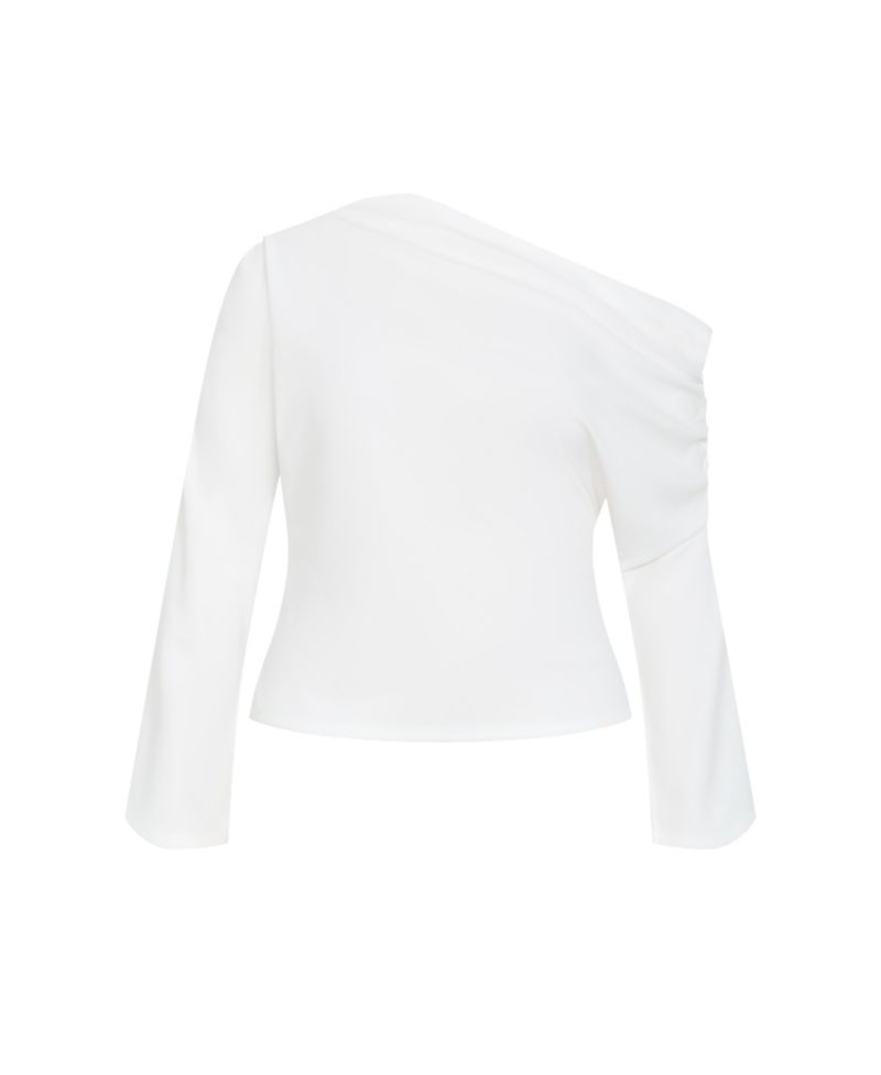 Plus Size Imani Off Shoulder Long Sleeve Top