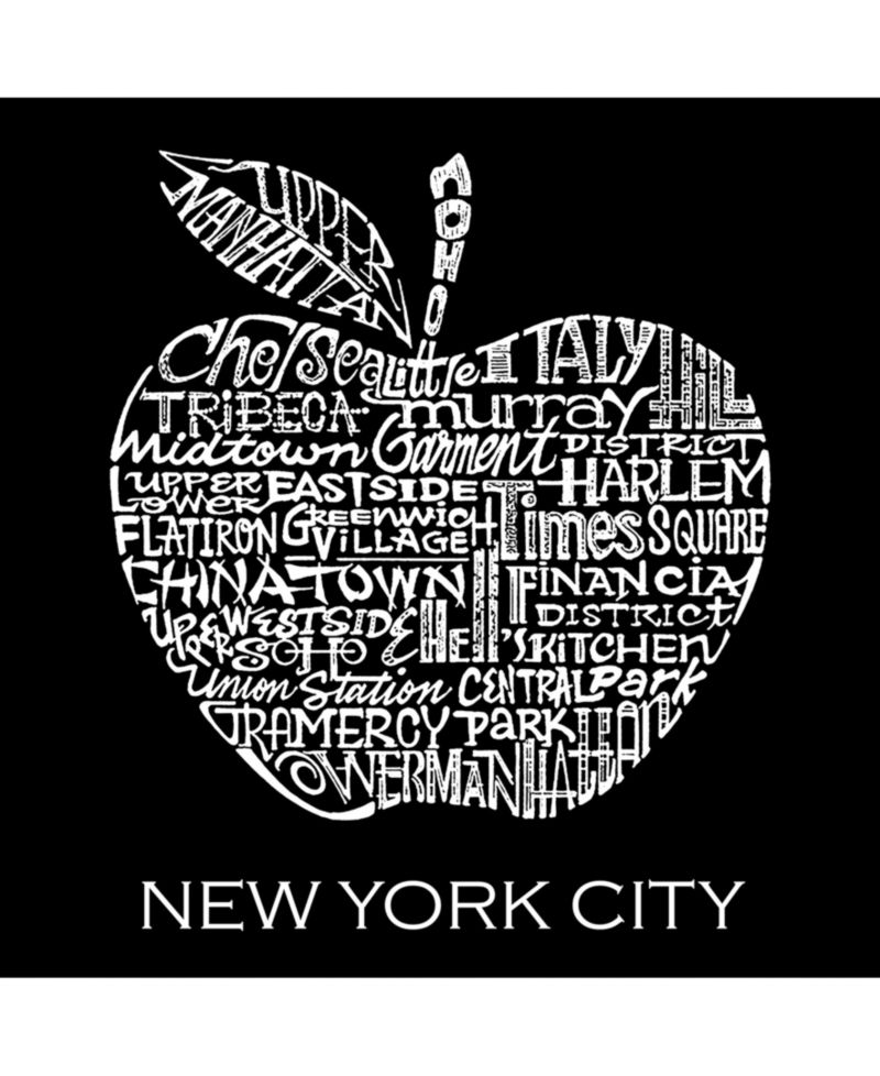 Men's Word Art T-Shirt - Neighborhoods in NYC