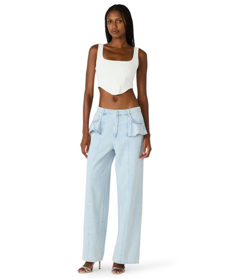 Women's Mid-Rise Wide Leg Jeans
