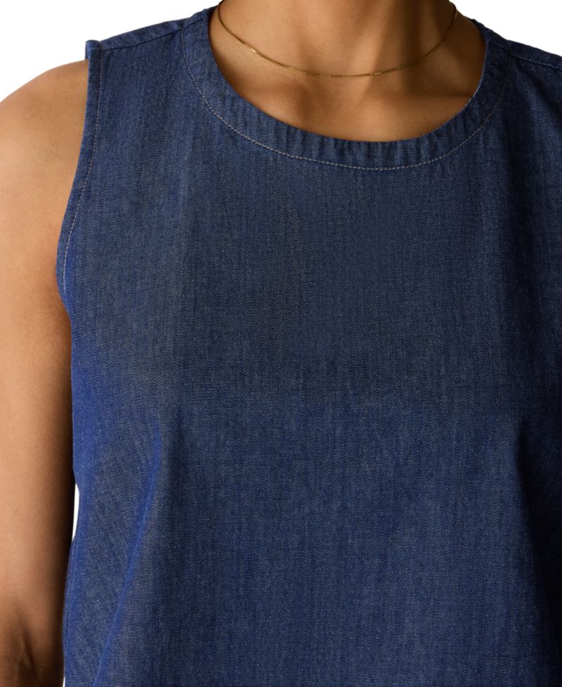 Women's Sleeveless Round Neck Top