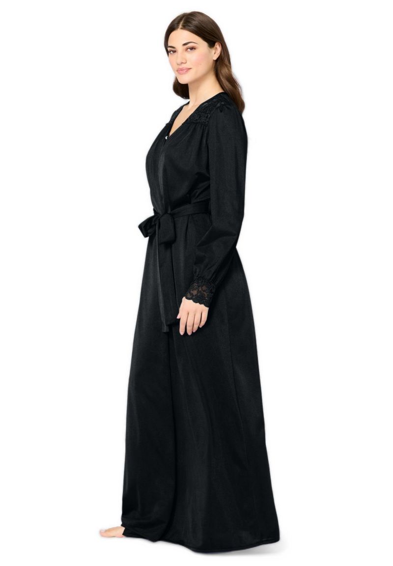 Plus Size Peignoir 2-Piece Tricot Gown and Robe