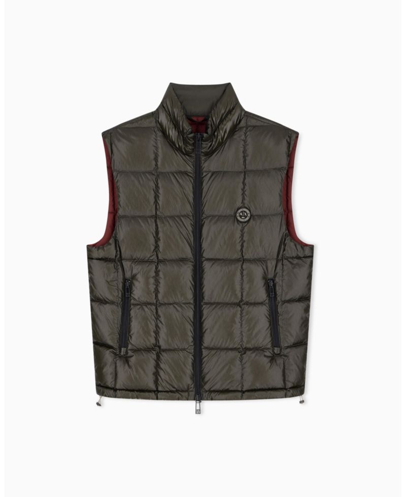 Men's Nylon Metallic Shine Down Vest