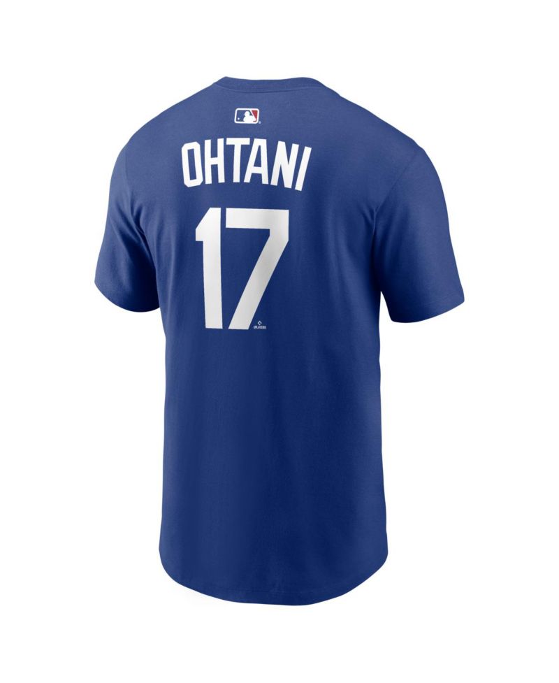 Men's Shohei Ohtani Royal Los Angeles Dodgers Alternate Wordmark T-Shirt