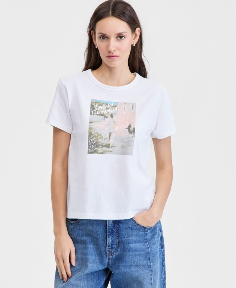 Women's Cotton Solo Traveler Everyday Graphic Tee