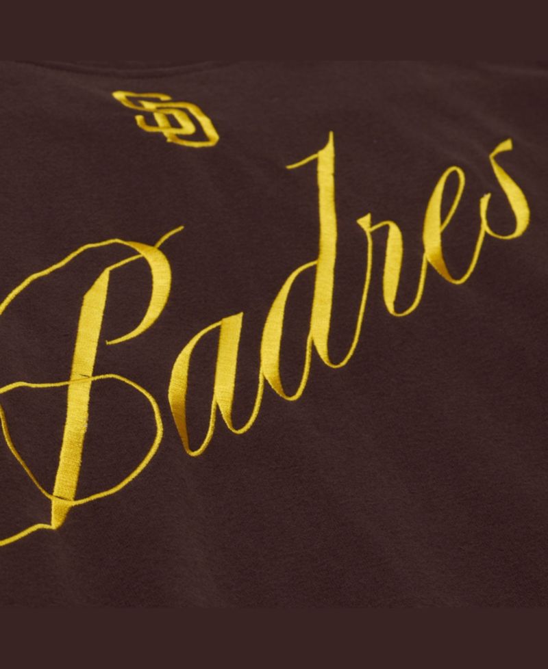 Women's Brown San Diego Padres Script Sweatshirt