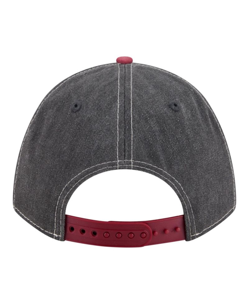 Men's Black/Red Houston Astros Felt M-Crown 9FORTY Adjustable Hat