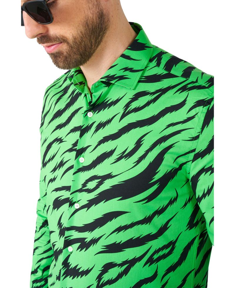 Men's SHIRT LS Wild Animal
