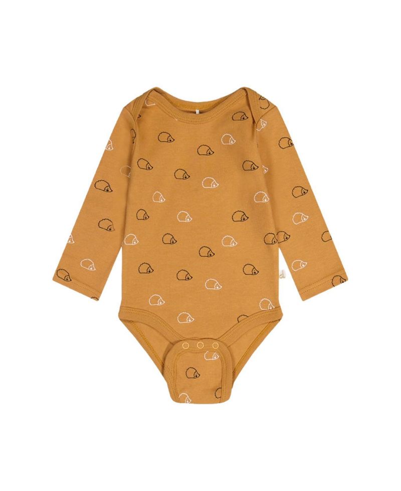 Baby Boys ( 3M to 24M ) Cotton Onesie Printed Hedgeho