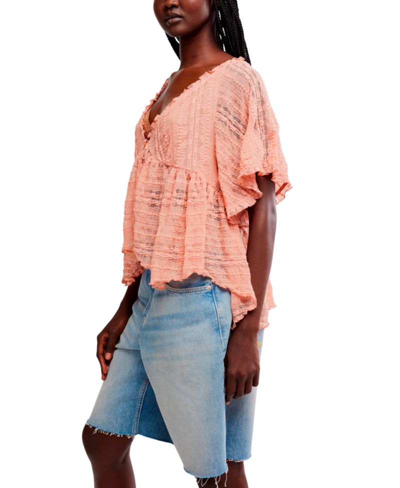 Women's In Your Dreams Plunge V-Neck Lace Top