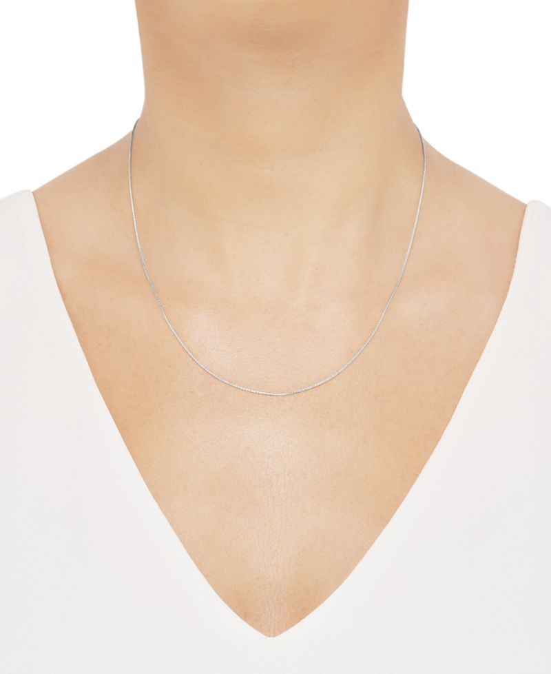 Wheat Link Chain Necklace Collection in 14k Gold