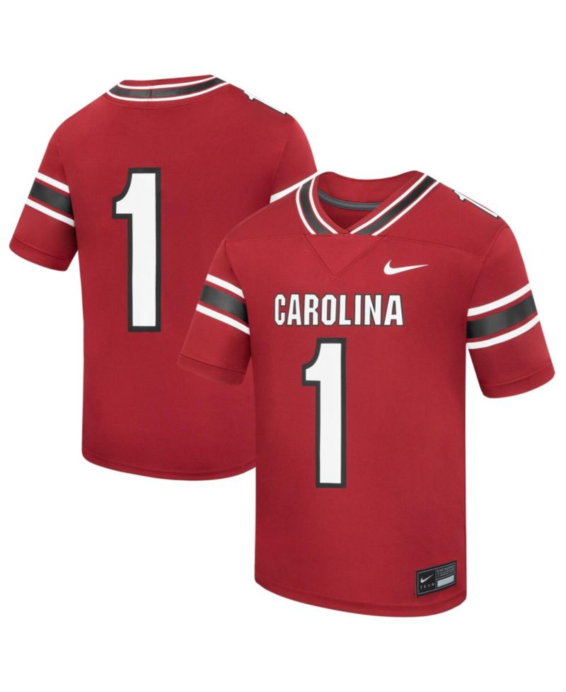Big Boys and Girls 1 Garnet South Carolina Gamecocks Home Replica Football Jersey
