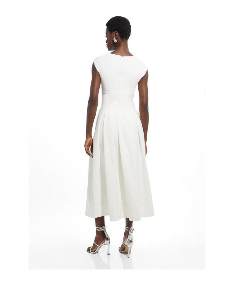 Women's Square Neck Midi Dress