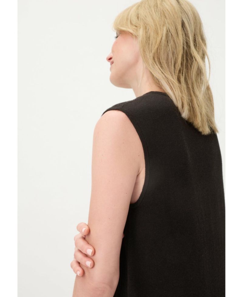 Women's Rib Knit Shell with Sequin Detail