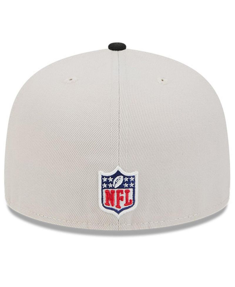 Men's Stone/Black Jacksonville Jaguars 2024 Sideline Historic 59FIFTY Fitted Hat