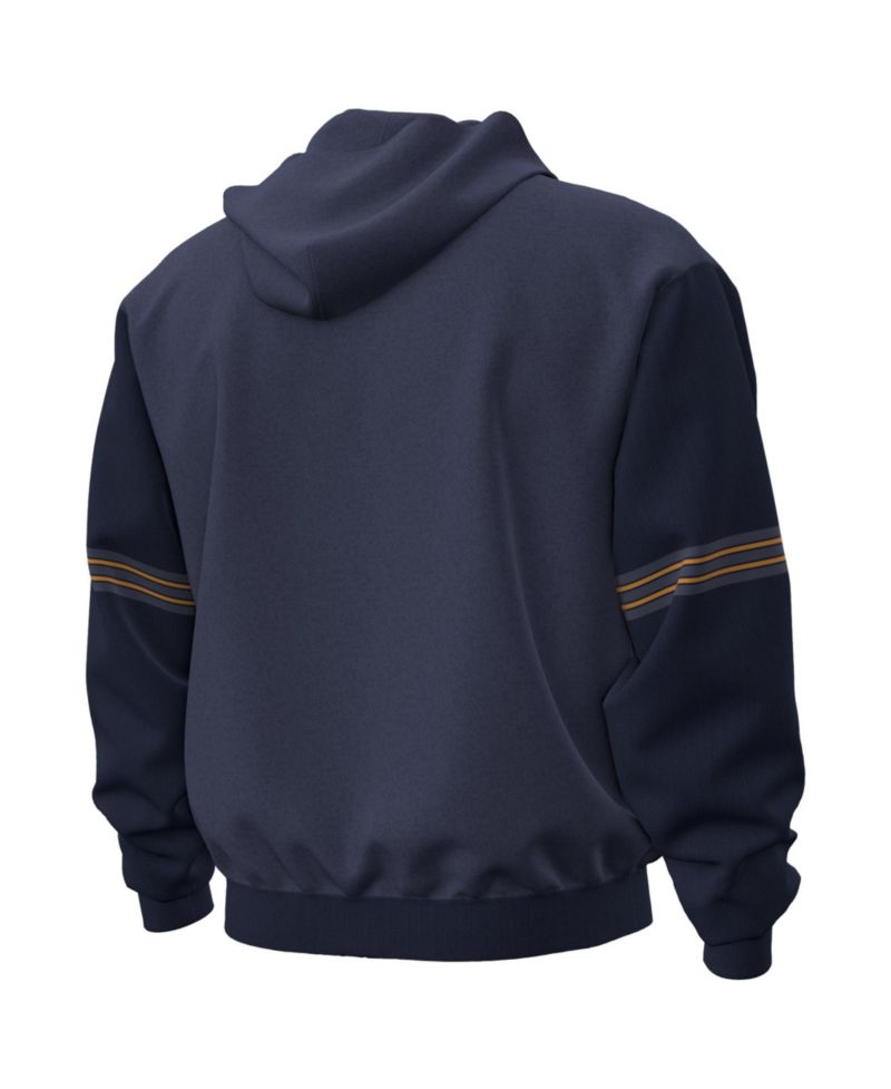Men's Navy Notre Dame Fighting Irish 2026 Shamrock Series Jersey Icon Taped Hoodie