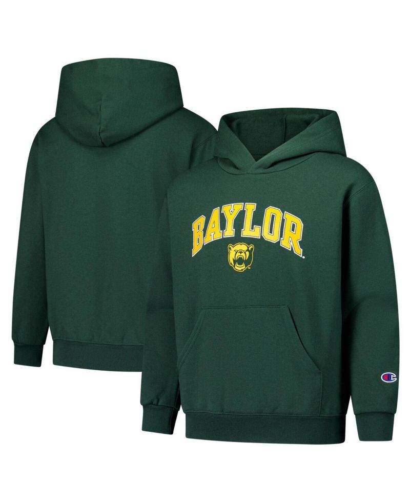 Big Boys and Girls Green Baylor Bears Campus Pullover Hoodie