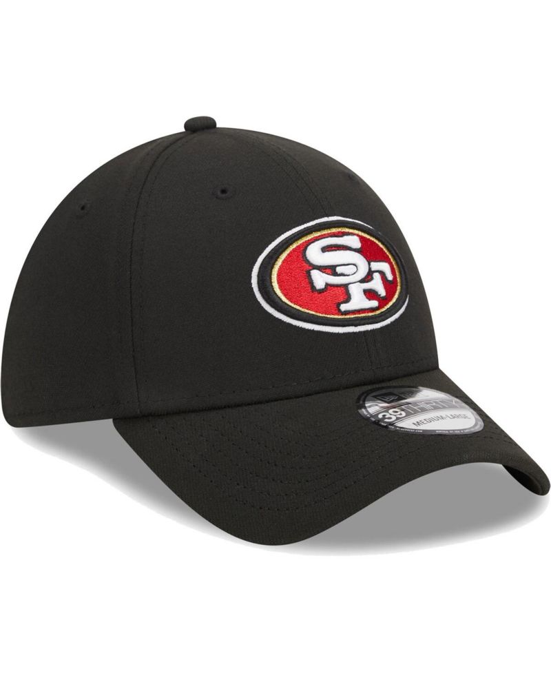 Men's Black San Francisco 49ers Main 39THIRTY Flex Hat
