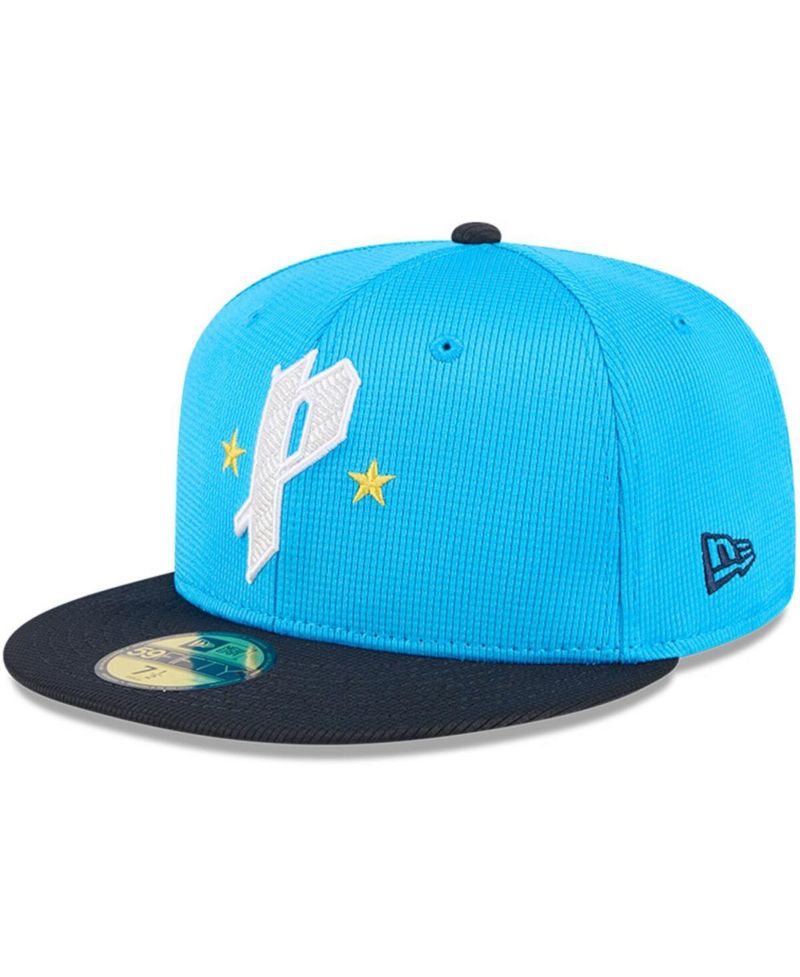 Men's Neptune Blue/Navy Philadelphia Phillies City Connect Batting Practice 59FIFTY Fitted Hat