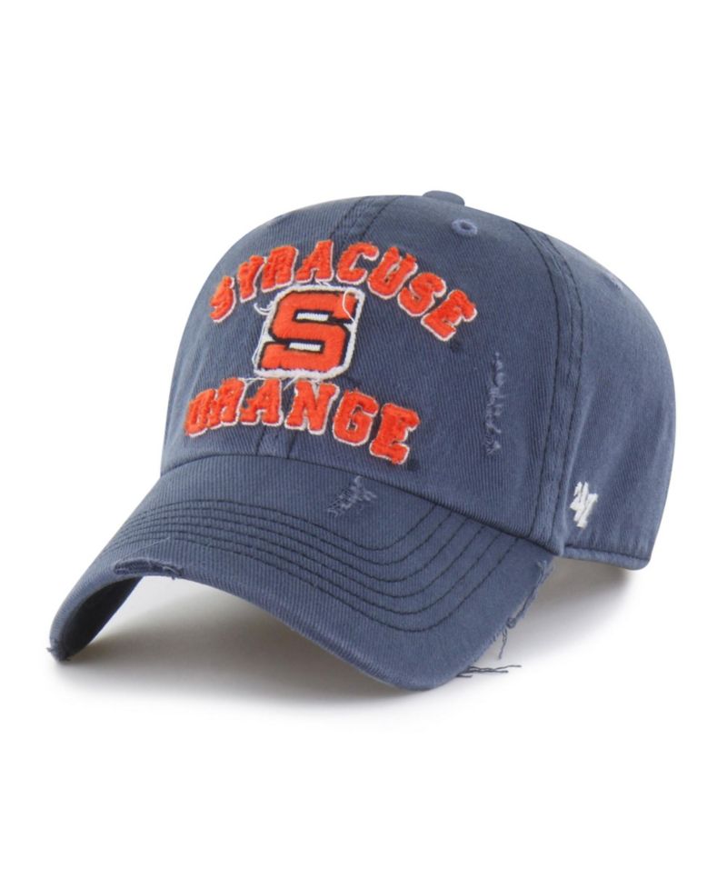 Men's and Women's '47 Navy Syracuse Orange Well-Worn Seymore Clean Up Adjustable Hat