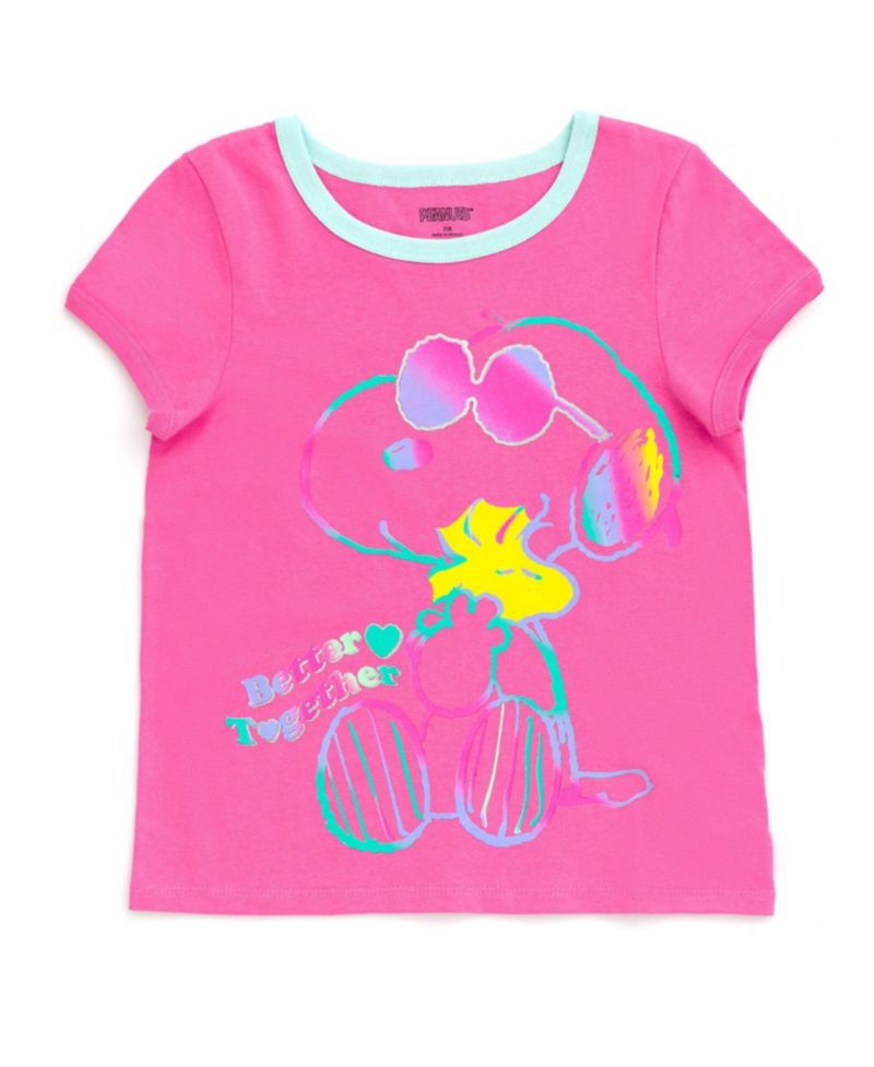 Girls Woodstock Snoopy 2 Pack T-Shirts to