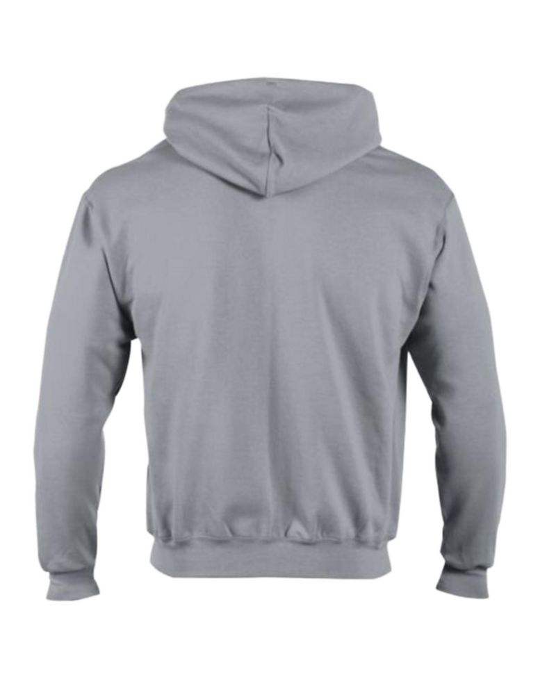 Men's Heather Gray Denver Broncos Powerblend Fleece Full-Zip Hoodie