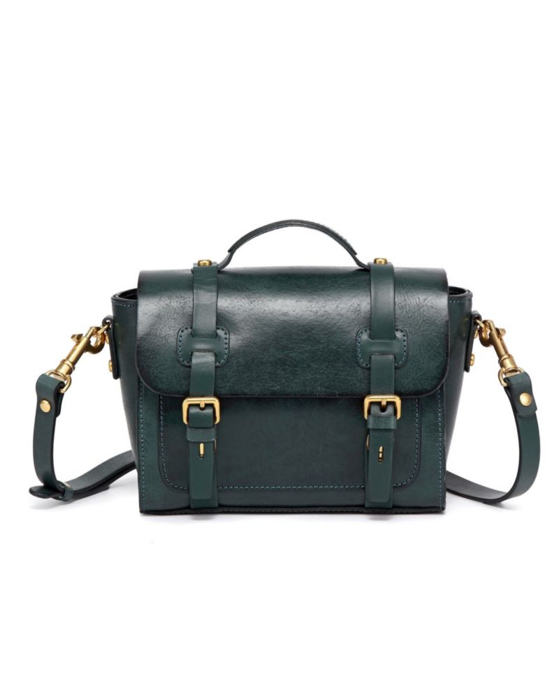 Ficus Mini Leather Satchel Bag