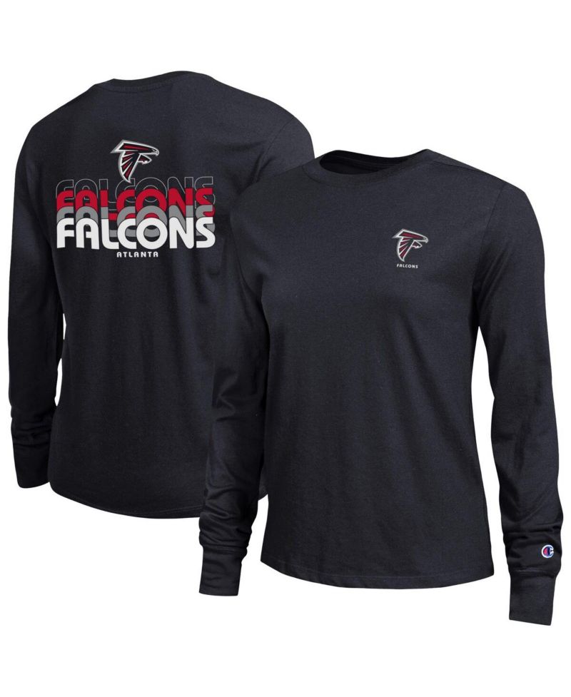 Women's Black Atlanta Falcons Core Long-Sleeve T-Shirt