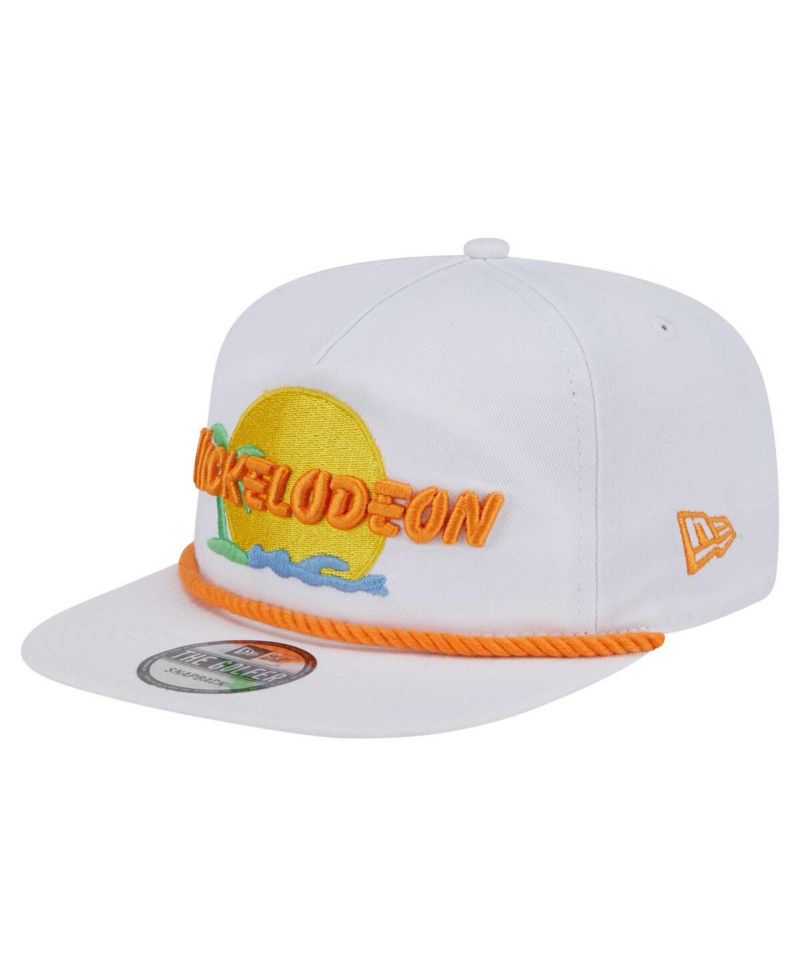 Men's White Nickelodeon Golfer Snapback Hat