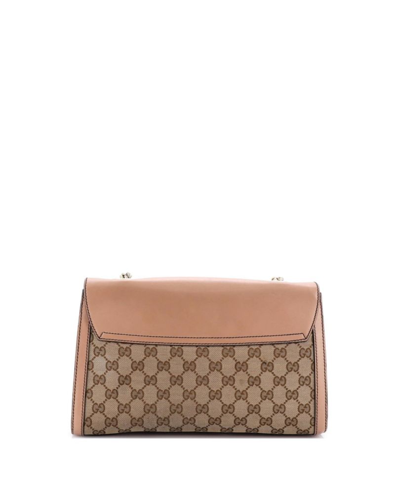 Medium Emily Chain Flap Shoulder Bag GG Canvas and Leather