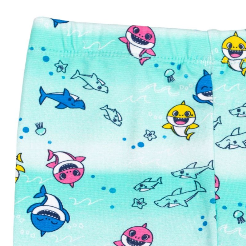 Baby Girls Pinkfong Shark T-Shirt and Leggings Outfit Set