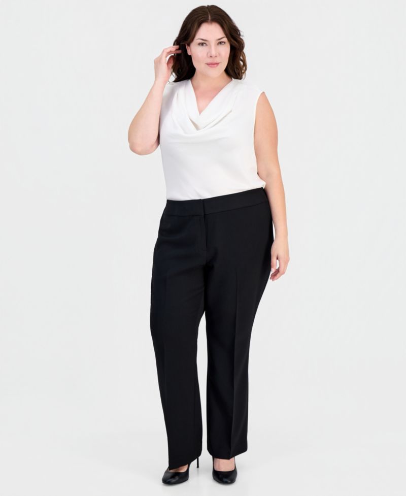 Plus Size High Rise Bootcut Pants