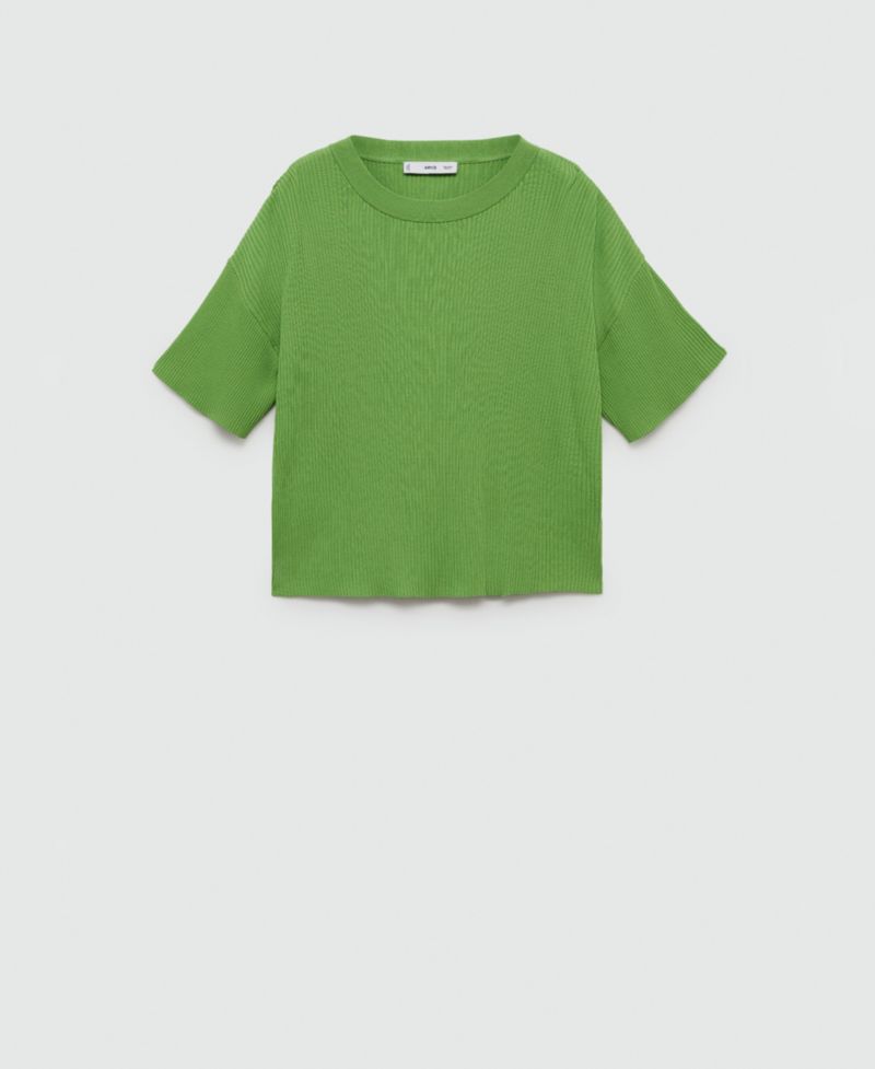 Women's Ribbed Knit T-Shirt