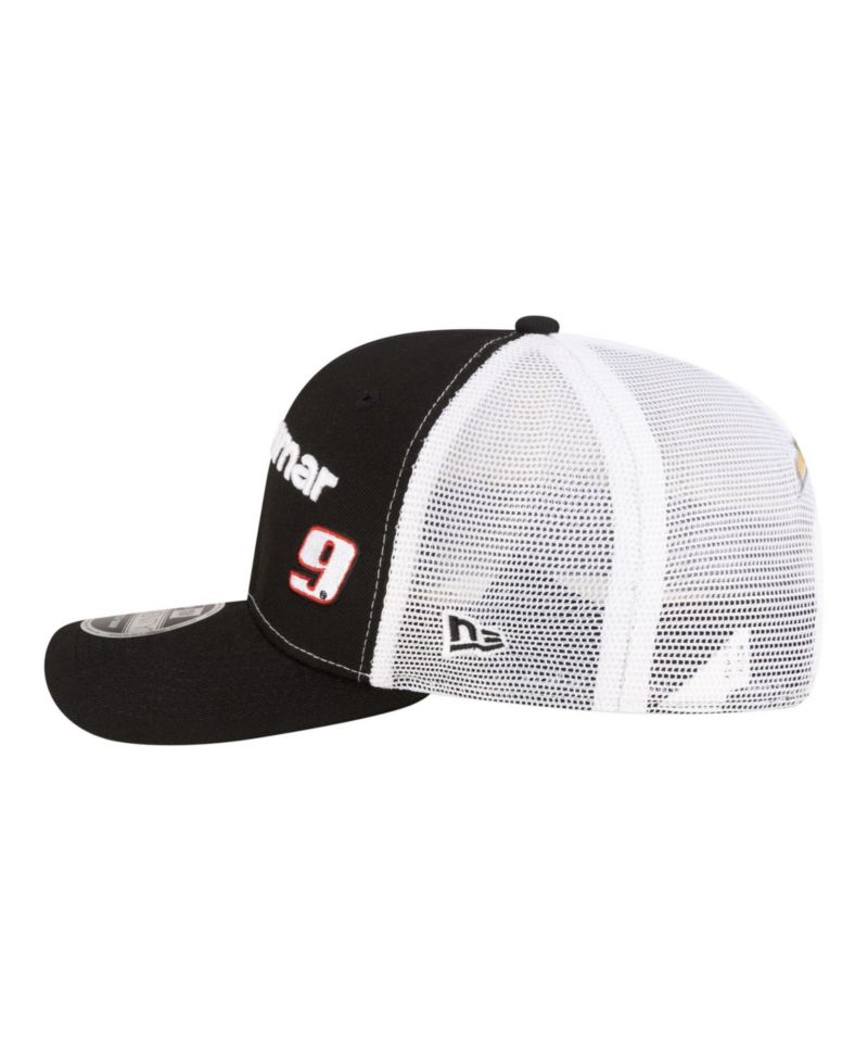 Men's Black/White Chase Elliott 2026 Llumar 9SEVENTY Adjustable Trucker Hat