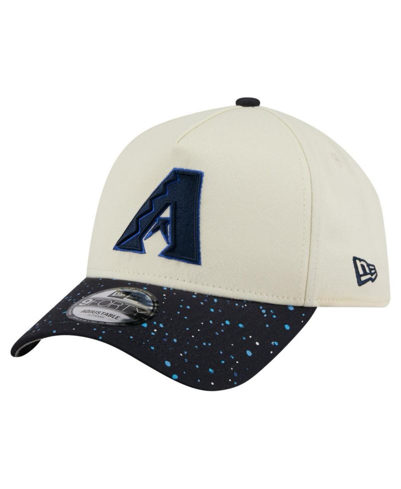 Men's Cream Arizona Diamondbacks Speckle A-Frame 9FORTY Adjustable Hat
