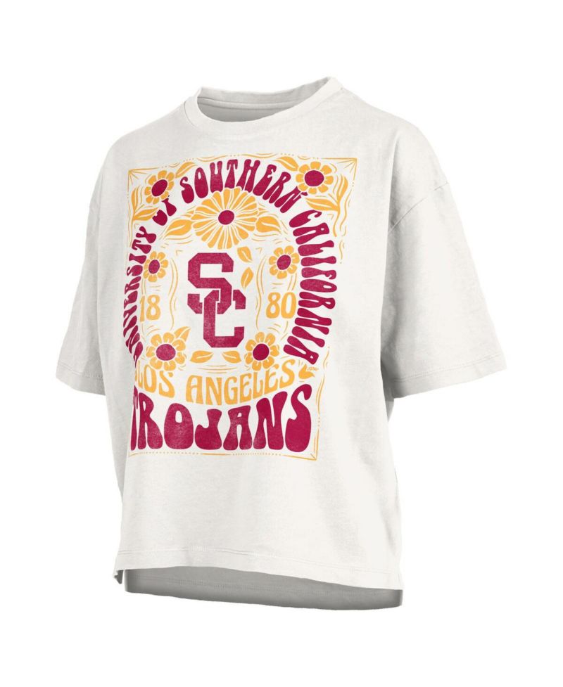 Women's White USC Trojans Harmony Oversized T-Shirt