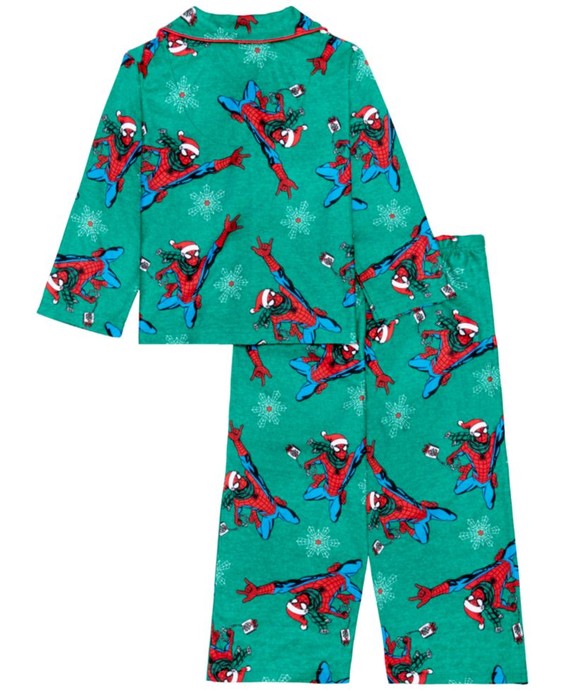 Toddler Boys' 2T-5T Spider-Man Holiday Long-Sleeve Pajama Set, 2-Piece Set