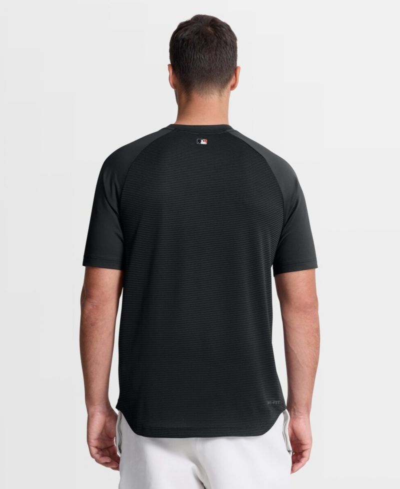 Men's Black San Francisco Giants Authentic Collection Batting Practice Pre-Game Raglan Dri-FIT T-Shirt