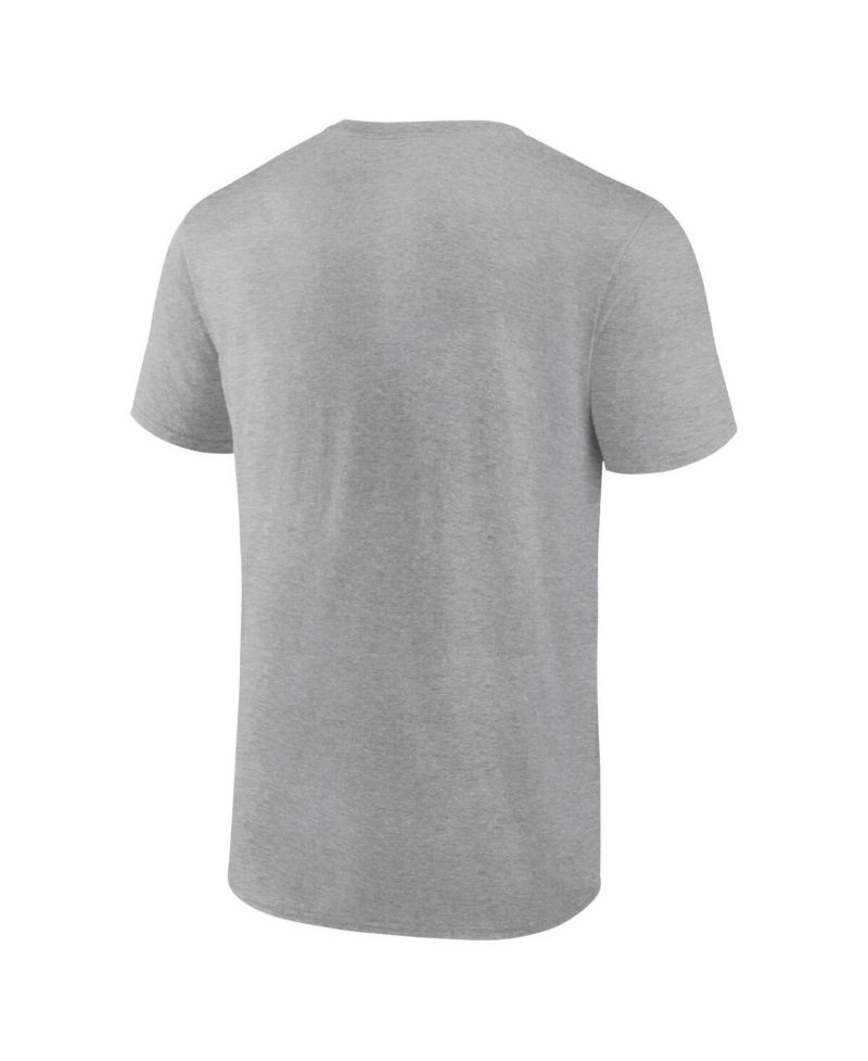 Men's Heather Gray Texas Longhorns Primary Logo T-Shirt