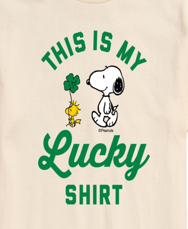 Men's Peanuts Snoopy Lucky Shirt T-Shirt