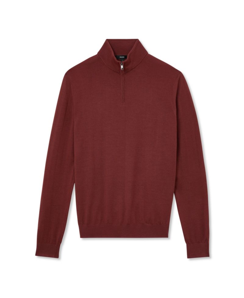 Men's Blackhall Merino Wool Half-Zip Funnel-Neck Jumper