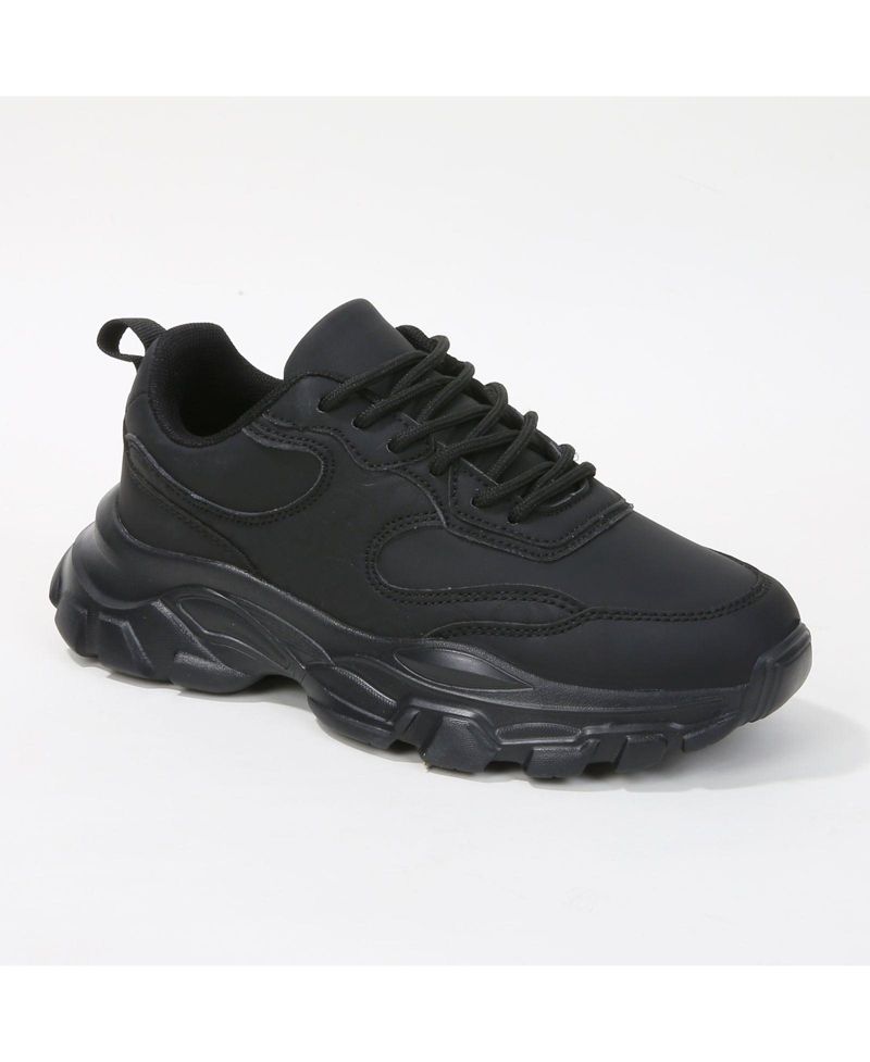 Lidia Mixed Material Sneakers