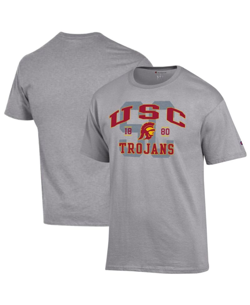 Men's Heather Gray USC Trojans Varsity T-Shirt