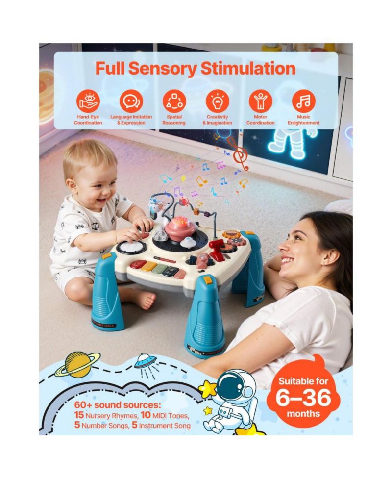 Baby Spacecraft Activity Table with Music & Lights