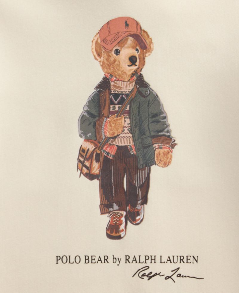 Толстовка с капюшоном Polo Bear с рисунком медведя для мальчиков 8-20 лет