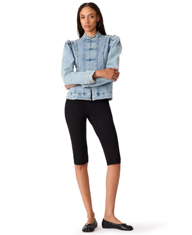 Women's Aberdeen Puff-Sleeve Denim Blouse